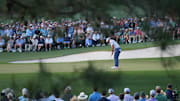 Rory McIlroy putts during the third round at the Masters.