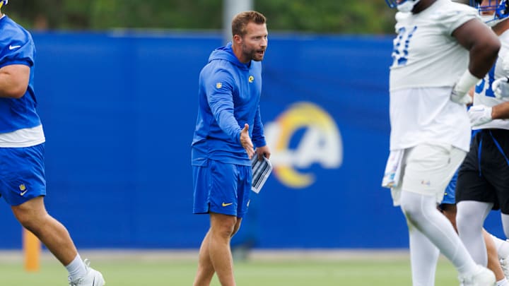 Los Angeles Rams OTA Offseason Workout, HC Sean McVay