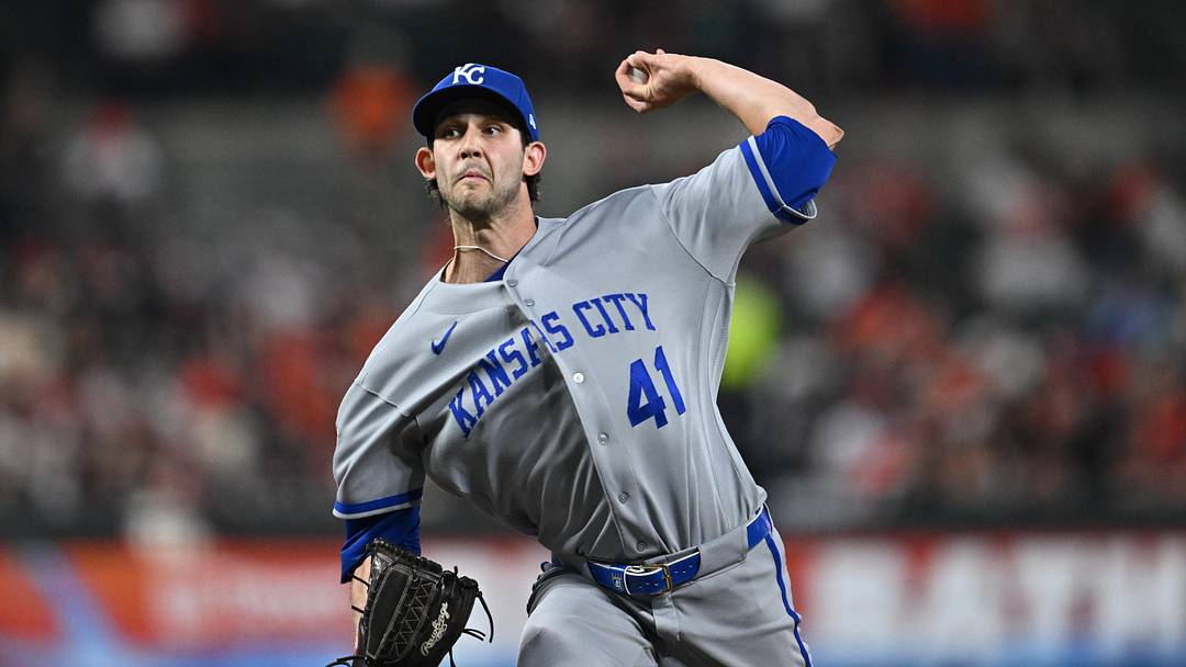 Jul 10, 2026; Baltimore, Maryland, USA; Kansas City pitcher Daniel Lynch IV (41) pitches in the seventh inning against the Baltimore Orioles at Oriole Park at Camden Yards. Mandatory Credit: Jamie Sabau-Imagn Images Jul 10, 2026; Baltimore, Maryland, USA; Kansas City pitcher Daniel Lynch IV (41) pitches in the seventh inning against the Baltimore Orioles at Oriole Park at Camden Yards. Mandatory Credit: Jamie Sabau-Imagn Images