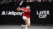 Taylor Fritz defeated Carlos Alcaraz 6–3, 6–2 at the 2025 Laver Cup.