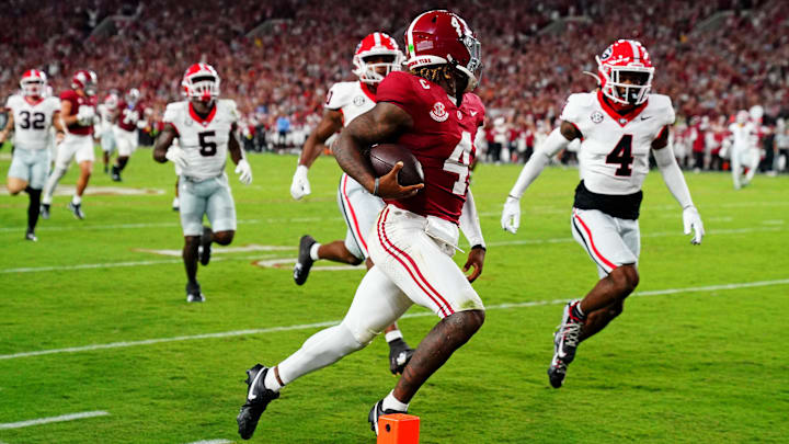 Alabama Crimson Tide quarterback Jalen Milroe vs. Georgia Bulldogs