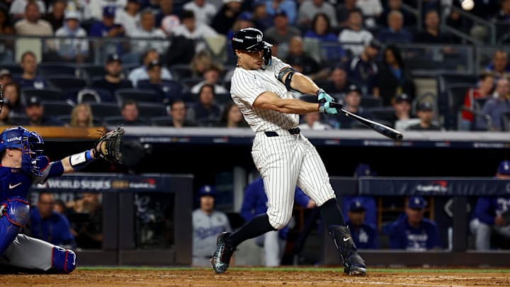 New York Yankees slugger Giancarlo Stanton could miss Opening Day. New York Yankees slugger Giancarlo Stanton could miss Opening Day.