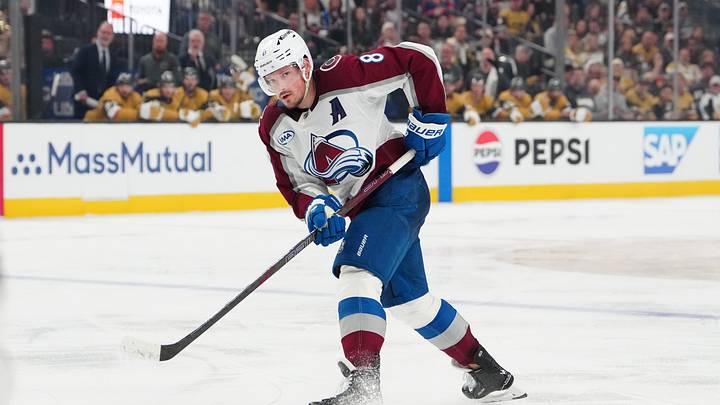 Colorado Avalanche defenseman Cale Makar (8) shoots the puck. Credit: Stephen R. Sylvanie-Imagn Images Colorado Avalanche defenseman Cale Makar (8) shoots the puck. Credit: Stephen R. Sylvanie-Imagn Images