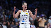 LA Sparks guard Kelsey Plum is a great prop target on Wednesday night.
