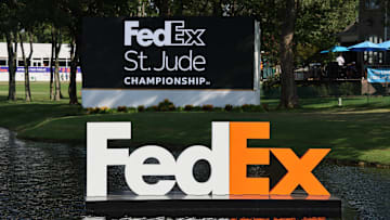 FedEx St. Jude Championship signage at TPC Southwind