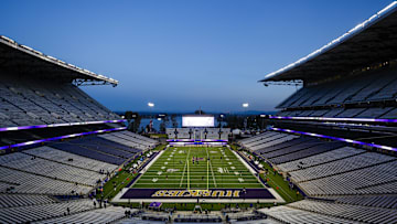 Nov 19, 2022; Seattle, Washington, USA; General view of Alaska Airlines Field at Husky Stadium before a game between the Washington Huskies and Colorado Buffaloes. Mandatory Credit: Joe Nicholson-USA TODAY Sports