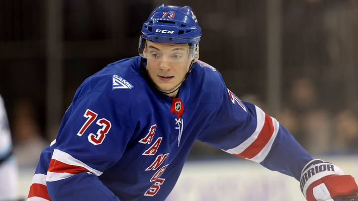 Jan 5, 2026; New York, New York, USA; New York Rangers center Matt Rempe (73) skates against the Utah Mammoth during the third period at Madison Square Garden. Mandatory Credit: Brad Penner-Imagn Images Jan 5, 2026; New York, New York, USA; New York Rangers center Matt Rempe (73) skates against the Utah Mammoth during the third period at Madison Square Garden. Mandatory Credit: Brad Penner-Imagn Images