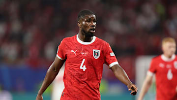 Kevin Danso playing for Austria during the Euros 