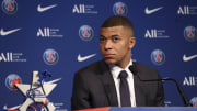 Kylian Mbappé en conférence de presse