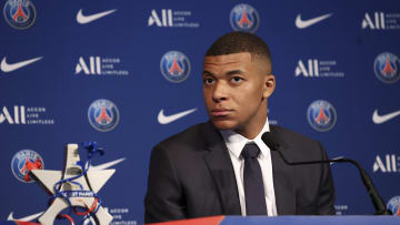 Kylian Mbappé en conférence de presse