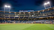 A general view of Charles Schwab Field in Omaha, Nebraska, during the 2024 college baseball season.