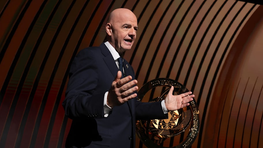 FIFA president Gianni Infantino at the FIFA Club Word Cup draw.