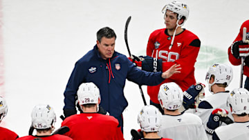 2025 NHL 4 Nations Face-Off - Mike Sullivan coaches up Team USA