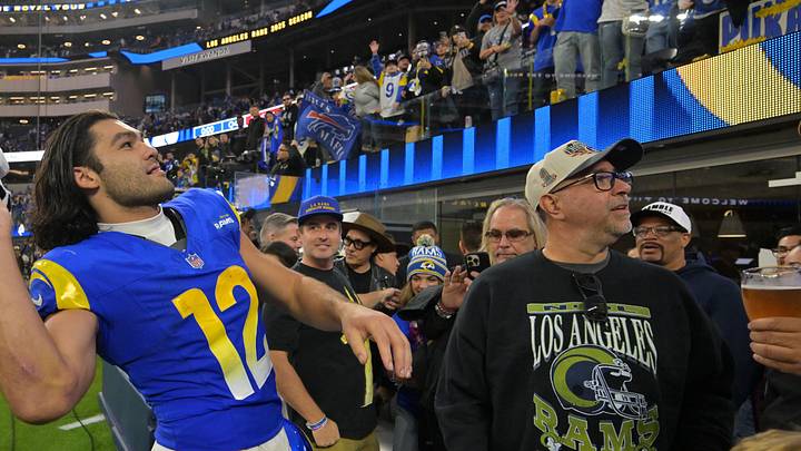 Los Angeles Rams wide receiver Puka Nacua (12). Mandatory Credit: Jayne Kamin-Oncea-Imagn Images