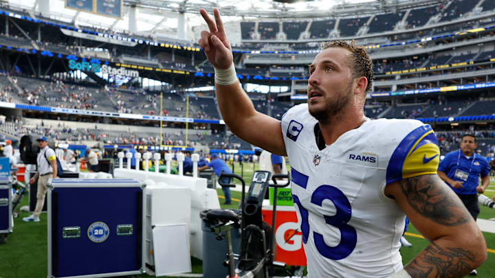 Los Angeles Rams linebacker Nate Landman