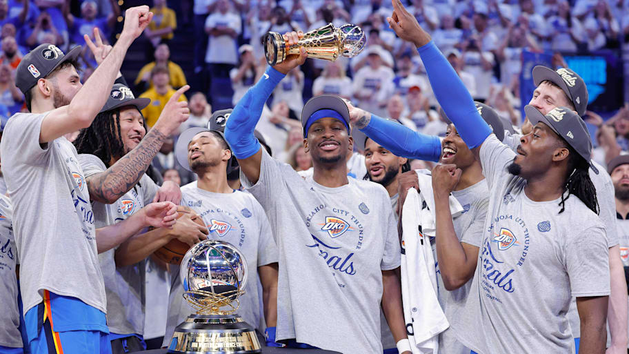 Oklahoma City Thunder guard players on May 28, 2025. | Alonzo Adams-Imagn Images