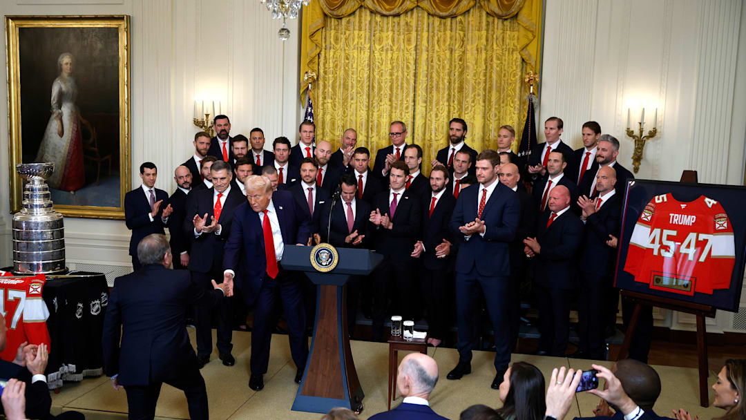 President Trump Hosts NHL Champions The Florida Panthers At The White House