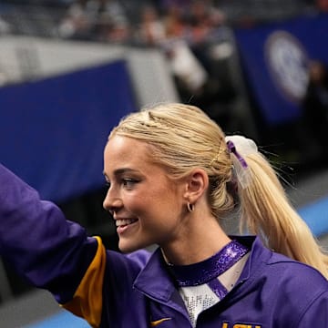 LSU gymnast LSU gymnast Livvy Dunne walks