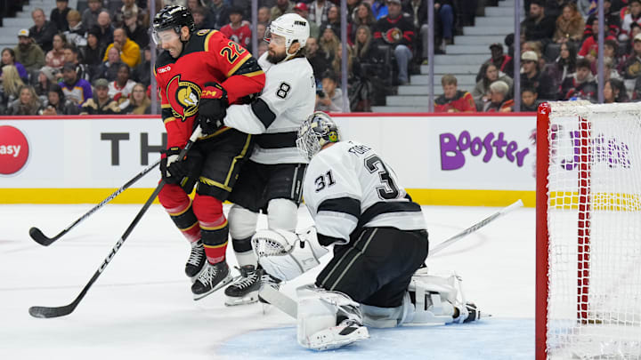 Michael Amadio, Drew Doughty, Anton Forsberg