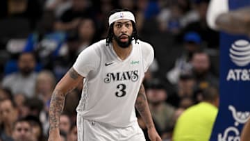 Dallas Mavericks forward Anthony Davis (3) in action during the game between the Dallas Mavericks and the Houston Rockets at the American Airlines Center.