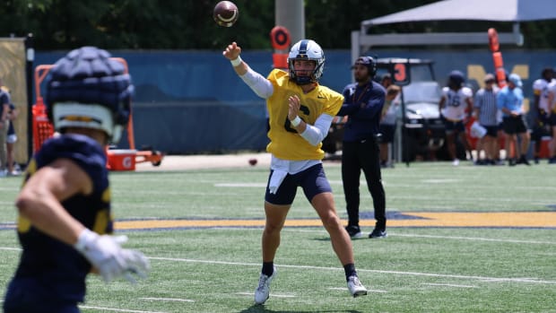 West Virginia University quarterback Garrett Greene.