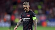 Alejandro Grimaldo im Leverkusen-Trikot