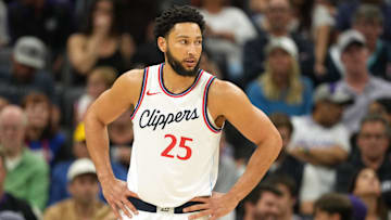  Los Angeles Clippers guard Ben Simmons during the third quarter against the Sacramento Kings.