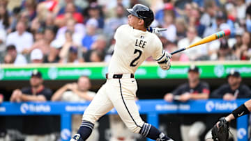 Brooks Lee takes former teammate Chris Paddack deep for a grand slam on August 17.