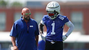 Brian Daboll, Malik Nabers, New York Giants Training Camp