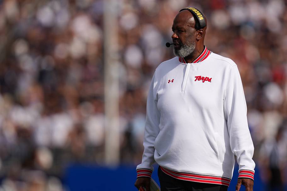 Maryland coach Mike Locksley 