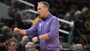 Northwestern Wildcats head coach Chris Collins during the first half against the Minnesota Golden Gophers at Gainbridge Fieldhouse.