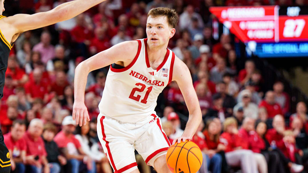 Nebraska Cornhuskers forward Pryce Sandfort.