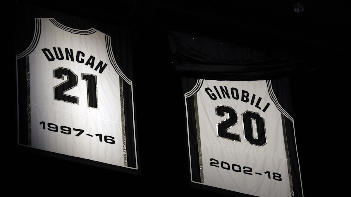 Spurs History Retired Jersey Numbers