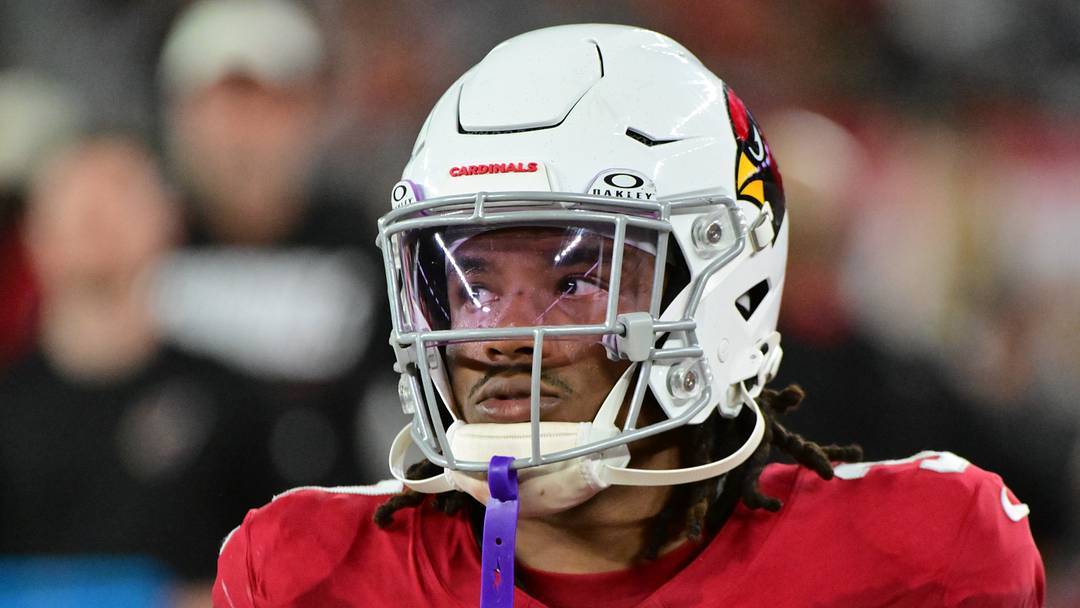 Aug 22, 2026; Glendale, Arizona, USA;  Arizona Cardinals running back Corey Kiner (37) looks on in the first half against the Dallas Cowboys at State Farm Stadium.  Mandatory Credit: Matt Kartozian-Imagn Images