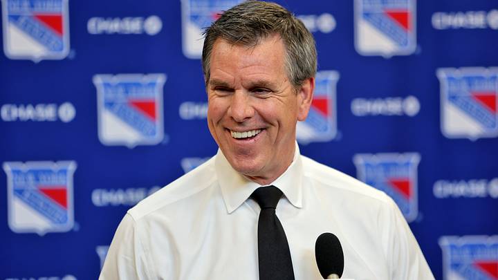 Apr 5, 2026; New York, New York, USA; New York Rangers head coach Mike Sullivan speaks to reporters after an 8-1 win against the Washington Capitals at Madison Square Garden. Mandatory Credit: Danny Wild-Imagn Images Apr 5, 2026; New York, New York, USA; New York Rangers head coach Mike Sullivan speaks to reporters after an 8-1 win against the Washington Capitals at Madison Square Garden. Mandatory Credit: Danny Wild-Imagn Images