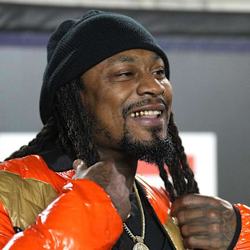 Marshawn Lynch on Oct 22, 2022.