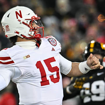 Nebraska quarterback Dylan Raiola