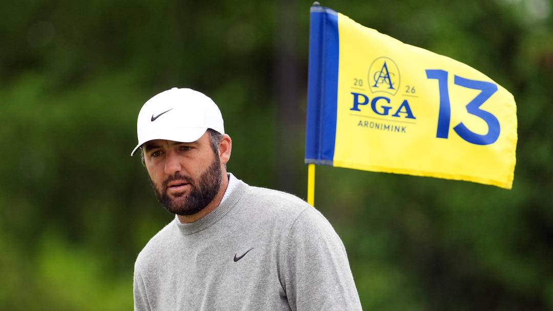 Scottie Scheffler during a practice round of the 2026 PGA Championship at Aronimink Golf Club Scottie Scheffler during a practice round of the 2026 PGA Championship at Aronimink Golf Club