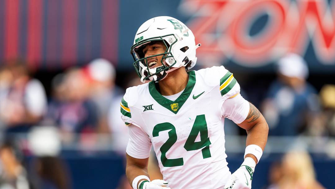 Nov 22, 2025; Tucson, Arizona, USA; Baylor Bears safety Micah Gifford (24) against the Arizona Wildcats at Casino Del Sol Stadium. Mandatory Credit: Mark J. Rebilas-Imagn Images Nov 22, 2025; Tucson, Arizona, USA; Baylor Bears safety Micah Gifford (24) against the Arizona Wildcats at Casino Del Sol Stadium. Mandatory Credit: Mark J. Rebilas-Imagn Images