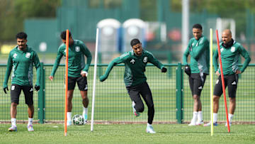 Aston Villa FC Training Session And Press Conference - UEFA Champions League 2024/25 Quarter Final