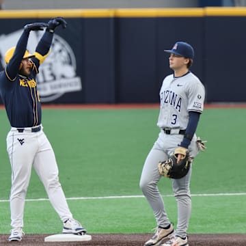 West Virginia University outfielder Jace Rinehart