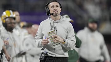 Green Bay Packers head coach Matt LaFleur during the fourth quarter of their game against the Minnesota Vikings at U.S. Bank Stadium.