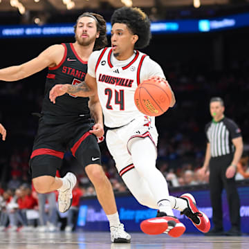 Louisville point guard Chucky Hepburn (24)