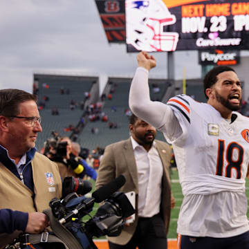 Caleb Williams' progress in eight games helped the Bears climb ahead of the pace coach Ben Johnson's first Lions offense had.