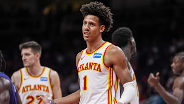 Jalen Johnson and the Hawks are home underdogs against the Nuggets.