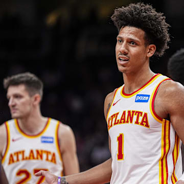 Jalen Johnson and the Hawks are home underdogs against the Nuggets.