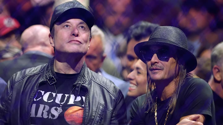 Nov 16, 2024; New York, NY, USA; South African businessman Elon Musk (left) stands ringside next to American recording artist Kid Rock during UFC 309 at Madison Square Garden. Mandatory Credit: Brad Penner-Imagn Images Nov 16, 2024; New York, NY, USA; South African businessman Elon Musk (left) stands ringside next to American recording artist Kid Rock during UFC 309 at Madison Square Garden. Mandatory Credit: Brad Penner-Imagn Images