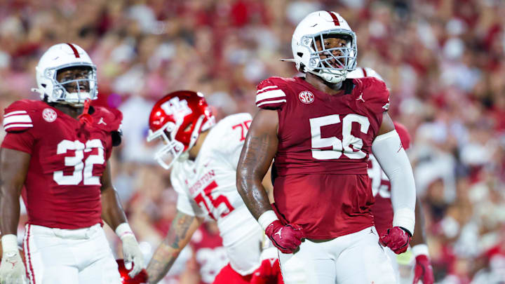 Oklahoma defensive lineman Gracen Halton (56)