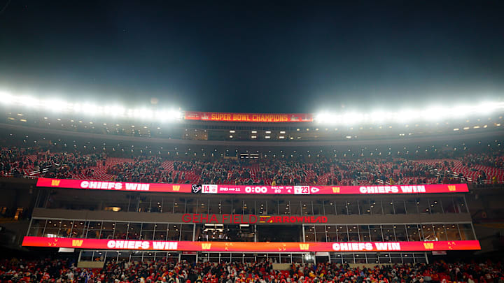 Jan 18, 2025; Kansas City, Missouri, USA; Arrowhead Stadium. Jan 18, 2025; Kansas City, Missouri, USA; Arrowhead Stadium.