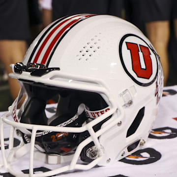 Utah Utes football helmet.